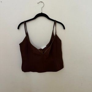 08 Heart Singlet Tank from Paris Georgia in Cocoa